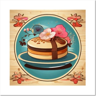 Dorayaki Kawaii Vintage Yummy Baker Baking Food Posters and Art